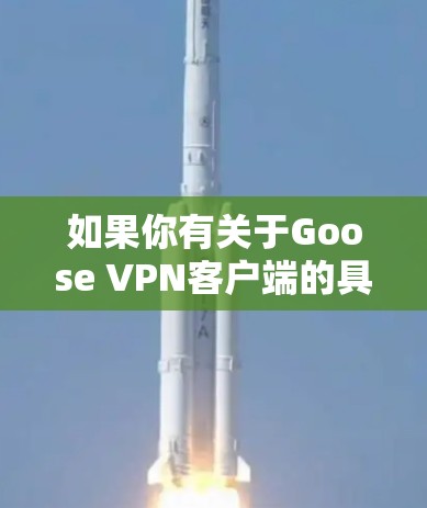 如果你有关于Goose VPN客户端的具体问题，以下是一些常见问题及解决方法，或者你可以直接告诉我你的问题，我会尽力帮助你