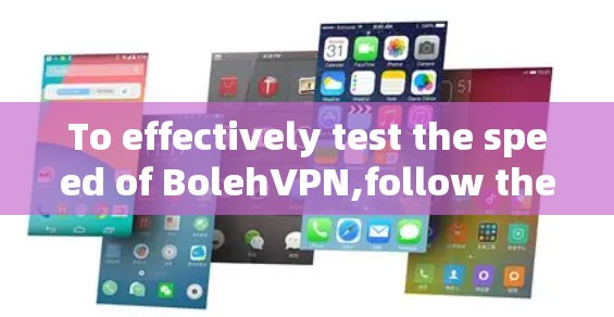 To effectively test the speed of BolehVPN,follow these organized steps: