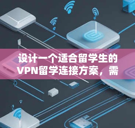 设计一个适合留学生的VPN留学连接方案，需要考虑用户的需求、技术要求以及服务的可靠性。以下是一个详细的方案