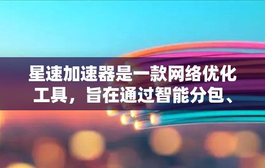 星速加速器是一款网络优化工具,旨在通过智能分包、多线程下载和其他技术手段,帮助用户加快网络访问速度。如果你想在电脑上使用星速加速器,请按照以下步骤操作 星速加速器是一款网络优化工具,旨在通过智能分包、多线程下载和其他技术手段,帮助用户加快网络访问速度。如果你想在电脑上使用星速加速器,请按照以下步骤操作