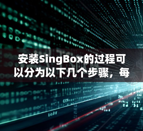 安装SingBox的过程可以分为以下几个步骤，每个步骤都需要仔细执行，以确保顺利完成配置和使用