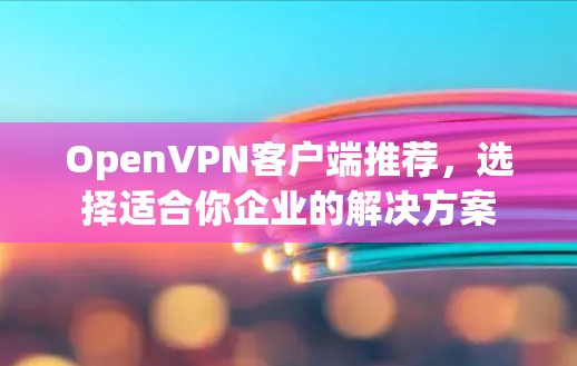 OpenVPN客户端推荐,选择适合你企业的解决方案 OpenVPN客户端推荐,选择适合你企业的解决方案