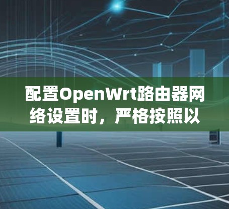 配置OpenWrt路由器网络设置时,严格按照以下步骤操作,以确保网络连接稳定和安全 配置OpenWrt路由器网络设置时,严格按照以下步骤操作,以确保网络连接稳定和安全
