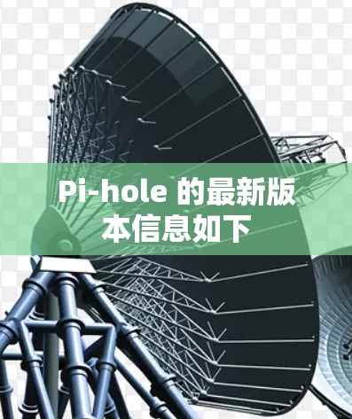 Pi-hole 的最新版本信息如下 Pi-hole 的最新版本信息如下