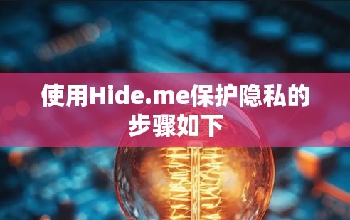 使用Hide.me保护隐私的步骤如下 使用Hide.me保护隐私的步骤如下
