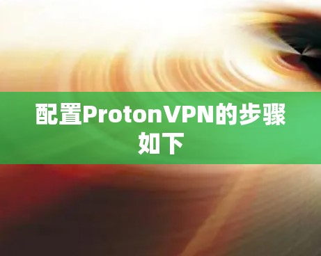 配置ProtonVPN的步骤如下 配置ProtonVPN的步骤如下