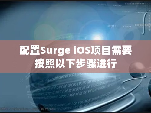 配置Surge iOS项目需要按照以下步骤进行 配置Surge iOS项目需要按照以下步骤进行