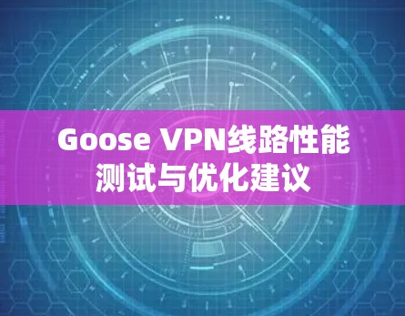 Goose VPN线路性能测试与优化建议
